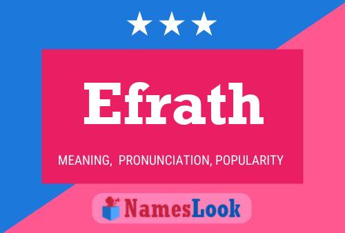 Efrath Name Poster