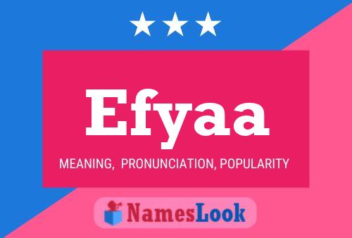 Efyaa Name Poster