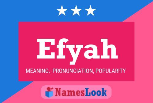 Efyah Name Poster