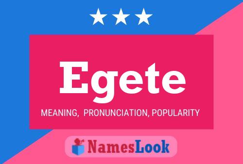 Egete Name Poster