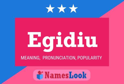 Egidiu Name Poster