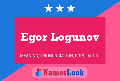 Egor Logunov Name Poster