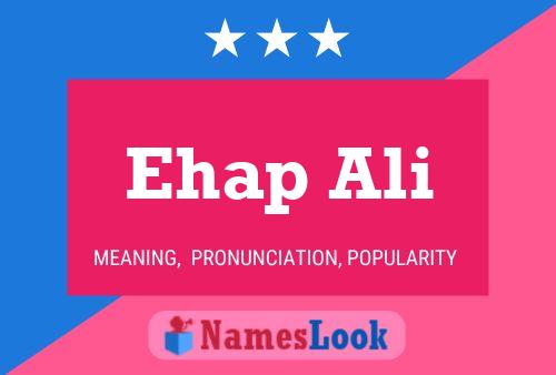 Ehap Ali Name Poster