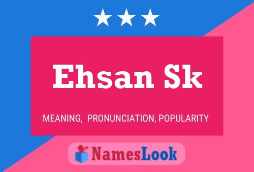 Ehsan Sk Name Poster