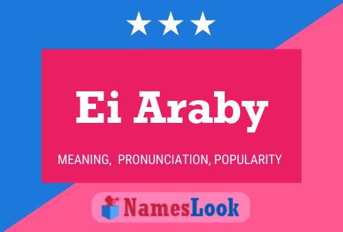 Ei Araby Name Poster