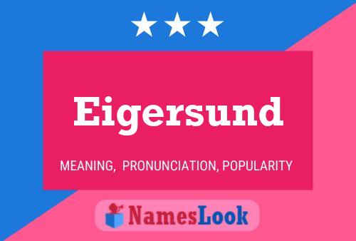 Eigersund Name Poster