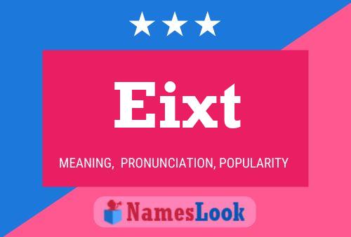 Eixt Name Poster