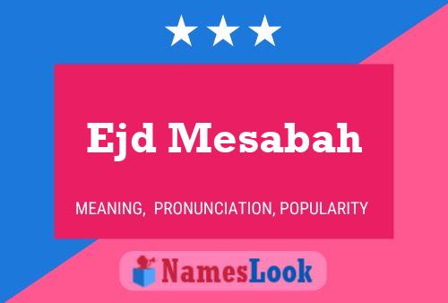 Ejd Mesabah Name Poster