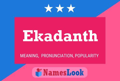 Ekadanth Name Poster