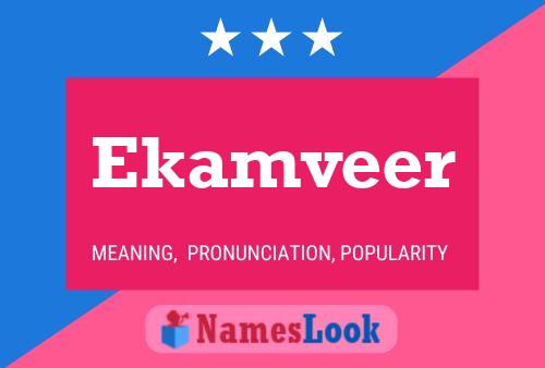 Ekamveer Name Poster