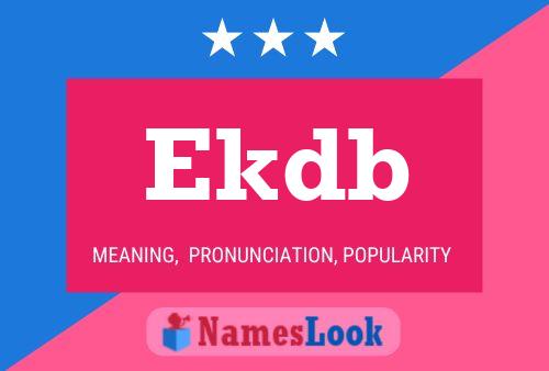 Ekdb Name Poster