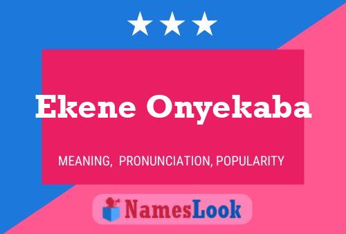 Ekene Onyekaba Name Poster