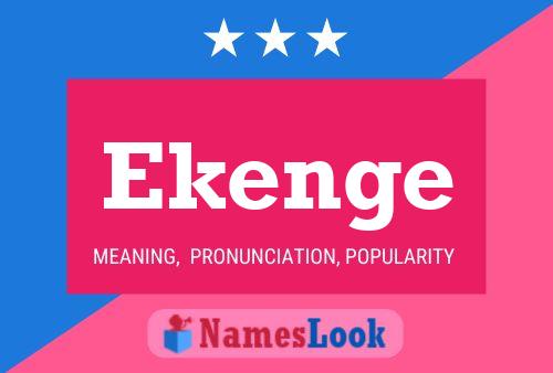 Ekenge Name Poster