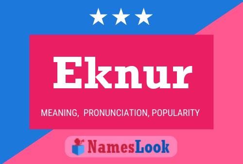 Eknur Name Poster