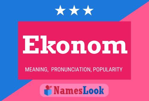 Ekonom Name Poster