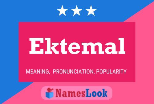 Ektemal Name Poster