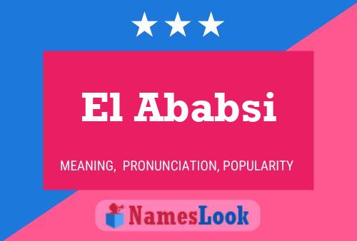 El Ababsi Name Poster