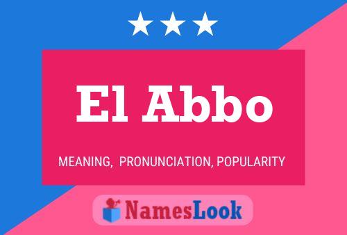 El Abbo Name Poster