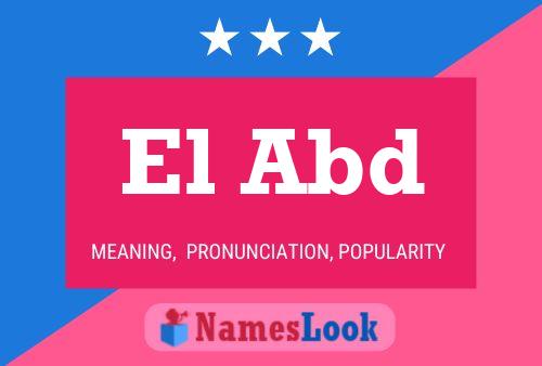 El Abd Name Poster