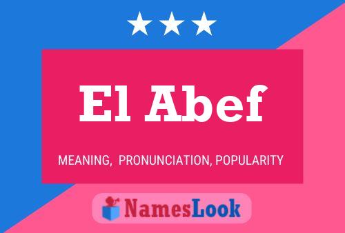 El Abef Name Poster