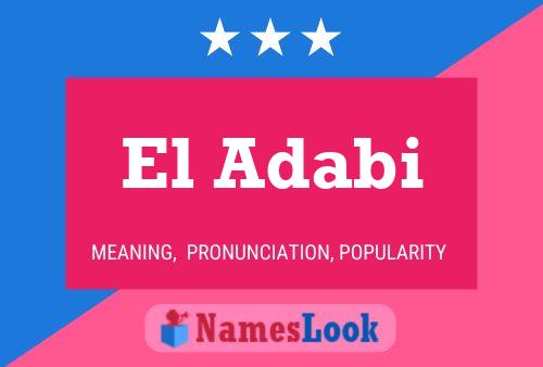 El Adabi Name Poster