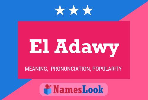 El Adawy Name Poster