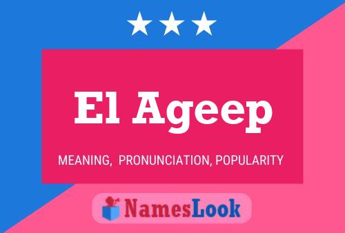 El Ageep Name Poster