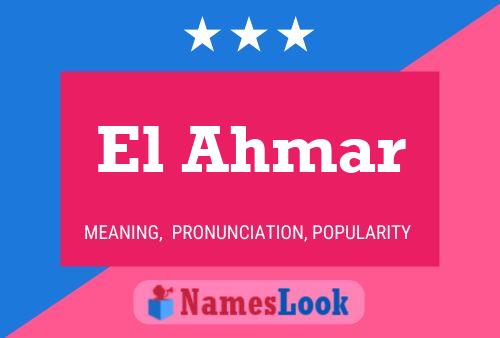 El Ahmar Name Poster