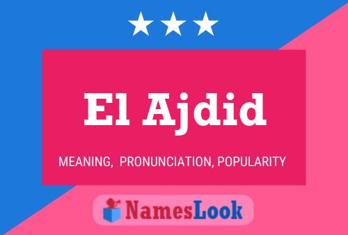 El Ajdid Name Poster