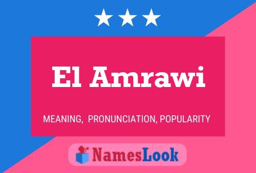 El Amrawi Name Poster