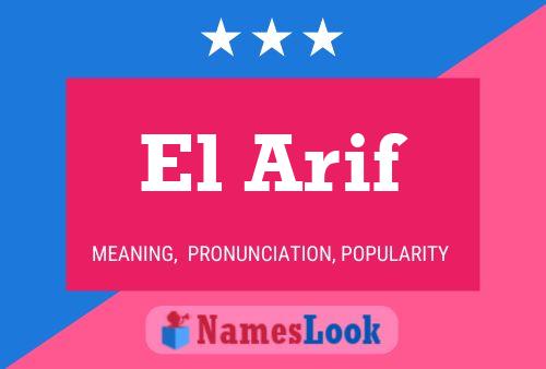 El Arif Name Poster