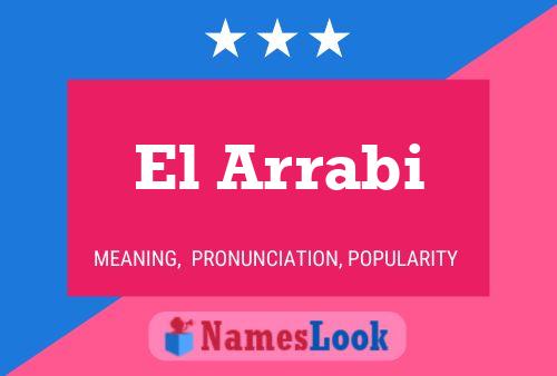 El Arrabi Name Poster