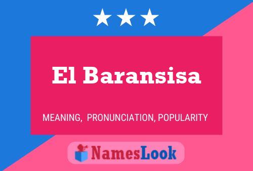 El Baransisa Name Poster