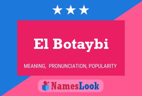 El Botaybi Name Poster