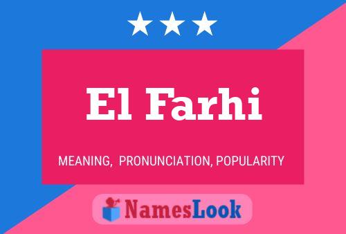 El Farhi Name Poster