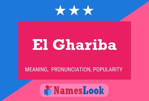 El Ghariba Name Poster