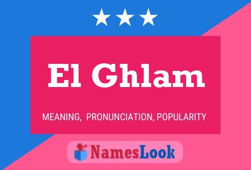 El Ghlam Name Poster