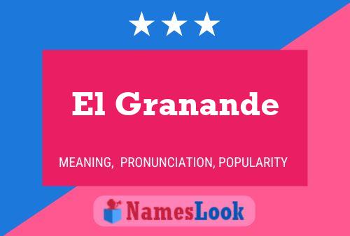 El Granande Name Poster