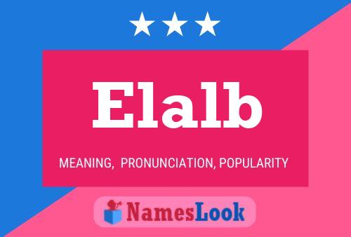 Elalb Name Poster