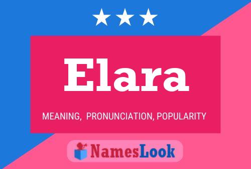 Elara Name Poster