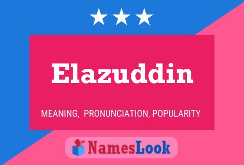 Elazuddin Name Poster