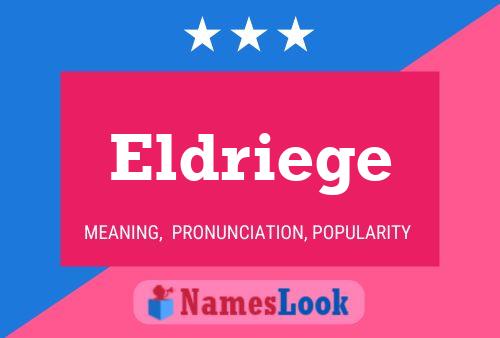 Eldriege Name Poster