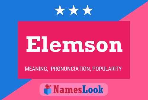 Elemson Name Poster