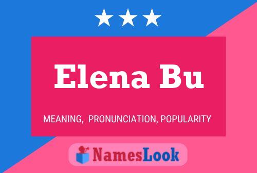 Elena Bu Name Poster