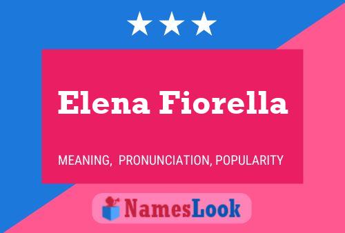 Elena Fiorella Name Poster