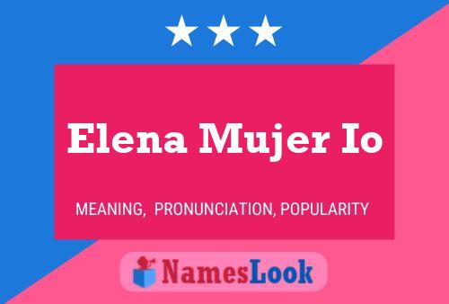 Elena Mujer Io Name Poster