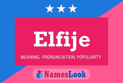 Elfije Name Poster