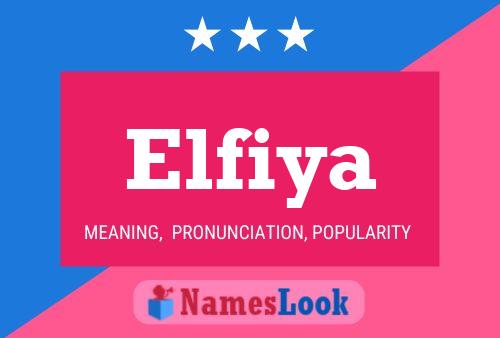 Elfiya Name Poster