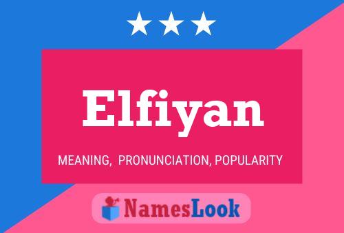 Elfiyan Name Poster