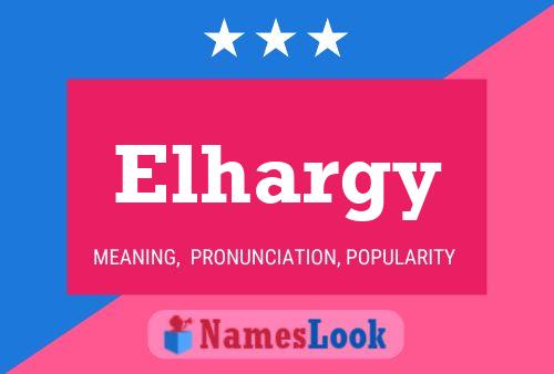 Elhargy Name Poster